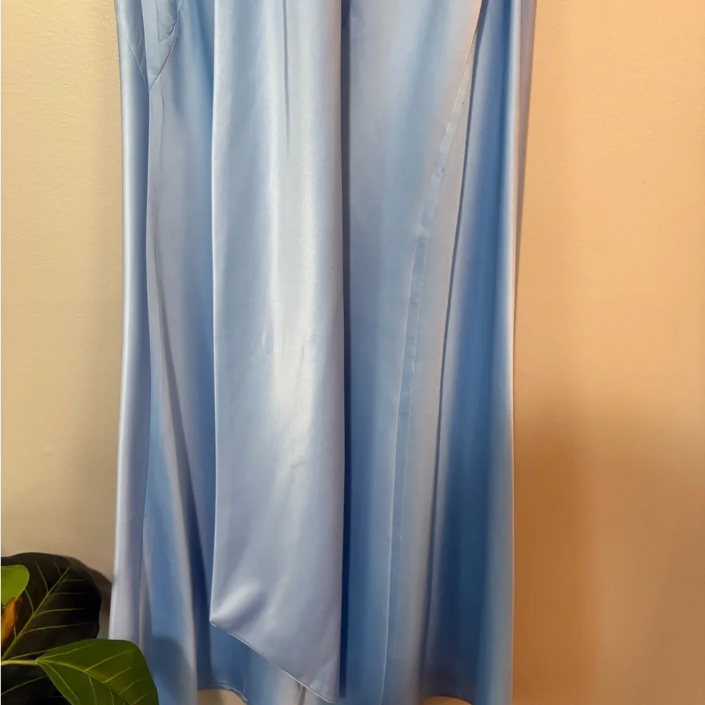 Hello Molly Blue Neck Wrap Gown - Picture 4 of 8